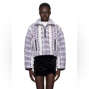 Isabel Marant Lilac and Cream Teddy Jacket